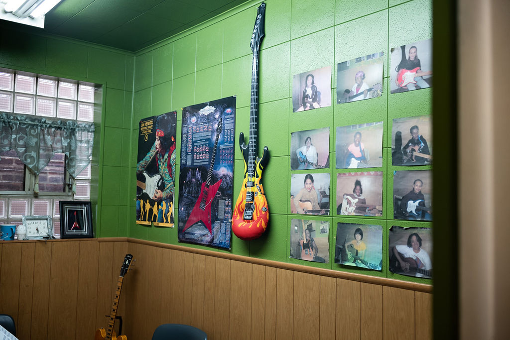 Guitar on Wall at GSMA